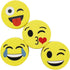 VIZ-PRO Magnetic Smiley Face Circular Whiteboard Eraser, 4 Pack of 2" Dry Erase Erasers