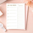 Sweetzer & Orange Gold Meal Planner Notepad, 7x10” Magnetic Grocery List with Tear Off Shopping List