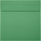 LUXPaper Square Invitation Envelopes, Peel & Press, 5" x 5", Holiday Green, 80lb. Text, 50 Qty