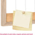 Magnetic Weekly Dry Erase White Board and Cork Board, Rustic Brown Wood Frame for Home Office and Wall Decor