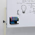 MyGift Wall Mounted Premium Black Acrylic Dry Erase Marker Holder with 16 Slots for Marker Pens and Eraser Storage Tray