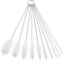 uxcell Straw Cleaner Brush Set, 8.3 Inch Nylon Tube Pipe Cleaners, Set of 10 Stainless Steel Brushes