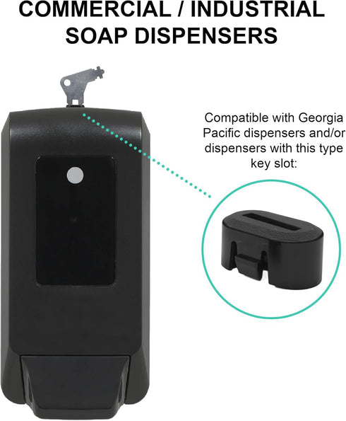 Non Applicable Commercial 5-pk Paper Towel Dispenser Key Compatible with Georgia Pacific Paper Towel and Toilet Paper