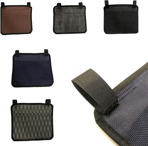 Floweringbeter Multi Pocket Storage Bag For Table And Chair Side With Secure Fit Straps Large Magazine Compartment