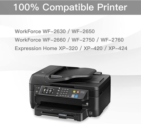 BeOne Remanufactured Ink Cartridges Replacement for Epson 220XL, T220 T220XL for Workforce and Expression Printers (2X