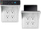 LOUIS FELT 2 pack Double Wall Outlet Shelf with Cord Storage-wall outlet shelf, outlet