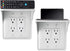 LOUIS FELT 2 pack Double Wall Outlet Shelf with Cord Storage-wall outlet shelf, outlet