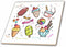 3dRose Pattern of ice-Cream, Confection. Summer Day Sweet Snacks 12 Inch Ceramic