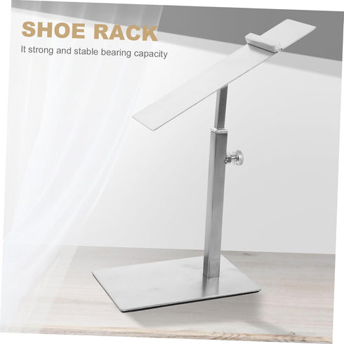 Closet PRETYZOOM Adjustable Height Metal Shoe Rack Shoes Rack for Entryway Store Stainless Steel Holder