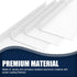Gutter Valley Splash Guard - Aluminum Rain Diverter for Valley, Corner or Straight, 10 Inch Each (4 Pcs White)