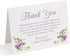 Purple Flowers Sympathy Thank You Cards, Custom Funeral Thank You Cards with