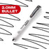 WRITECH Retractable Dry Erase Markers, 12ct Fine Point Clickable Black Ink, Low Odor Erasable Marker Set