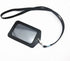 yueton 10pcs Leather Business ID Badge Card Holder with Long Neck Strap Lanyard, Black