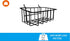 Black Pegboard Baskets and Container Holders, Wire Shelf Organizer Attachments for Tools and Workbench Storage