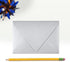 LUXPaper 4Bar A1 Contour Flap Invitation Envelopes | Silver Metallic | 3 5/8" x 5 1/8" | 80lb. Text | 50 Qty