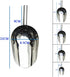 Generic 8/9/10/11inch Accessories(10 inch) Stainless Steel Ice Scoop Party Bar Buffet Kitchen Sugar Flour Dry Goods