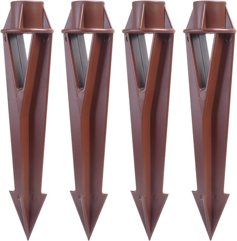 Ground Spike Stake Replacement for Low Voltage Landscape Lighting, High-impact ABS Construction for Spot Lights