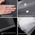 EOOUT 50pcs Clear Plastic Envelopes with Button Snap Closure, Waterproof Poly Folder for A4 Letter Size Documents