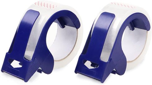 Heavy Duty Packing Tape with Refillable Dispenser, Noiseless 2.4 mil, 1.88" x 110 yd, Strong Seal for Moving