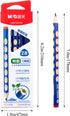 M&G 12 Pcs Triangular 2B Pencils for Kids, Graphite Wood with Grip Correction for School, Office, Painting, Party