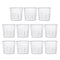 YOKIVE 11 Pcs Plastic Beaker, Liquid Measuring Cup for Laboratory, Kitchen, Daily Use, Clear White