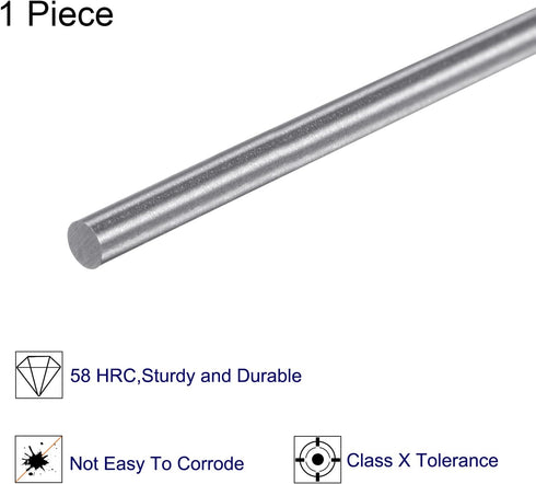 0.0669" Pin Gage, 1.70mm Diameter Metric Tolerance 0.001mm Class X Plug Gage Pin, Bearing Steel Go No-Go