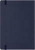 Maruman MNEMOSYNE Journal Notebook, 8.5 x 6.02 Inches (A5), Hard Cover with Elastic Band, 120 Sheets/240 Pages, Navy