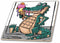 3dRose Funny Cute Cool Alligator Eating Ice Cream Cone Beach Abstract Art