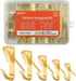 152Pcs Picture Hanging Kit - Heavy Duty Hooks with Nails for Pictures, Paintings, Mirrors, Wall Art Mounting
