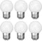 G45 LED Light Bulb 3W Globe Vanity Bulbs, Warm White 3000K, 30 Watt Replacement Bulb, E26/E27 Base, 6 Pack for Bathroom
