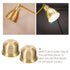2pcs E27 Brass Lamp Socket Cup Semi-Threaded Vintage Lamp Holder with Metal Base Cover for Floor and Wall Light