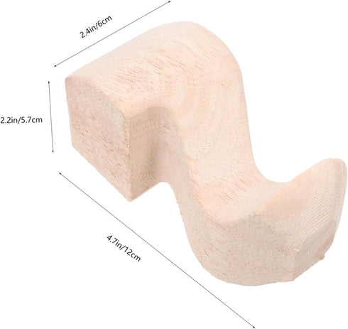 4pcs Carved Rubber Wood Furniture Legs for Sofa Tv Cabinet Bedside Table Replacement Feet Moisture Resistant