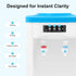 YUTOUB 1.1-4.9 Countertop Use(46.4F 194F) Gal Top Loading Water Dispenser, Hot/Cold/Warm Hot and Cold Mini Water