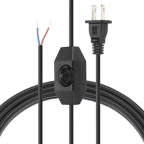 PATIKIL 8 Feet Lamp Cord with Plug, 1 Set UL List Lamp