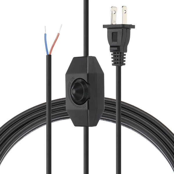 PATIKIL 8 Feet Lamp Cord with Plug, 1 Set UL List Lamp