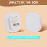 Hiwrolat Dimmable (2 Pack) Plug-in Motion Sensor Night Light, Eye-Caring Warm White Nightlight for Baby & Kids'