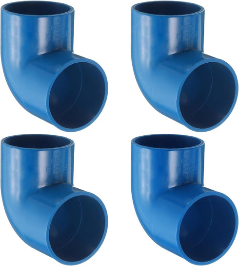uxcell 4pcs 1.5" 90 Degree Elbow Pipe Fittings, Furniture Construction Grade 2-Way