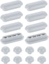 uxcell 8Set Toilet Seat Buffer, Anti-Slip Plastic Toilet Seat Bumper Kit, Universal