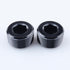 1" NPT Male Socket Allen Head Plugs Aluminum Black, 2 Pack