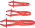 Juvale 3-Pack Hose Pinch Off Pliers - Fuel Line Clamp Tool for Automotive Brake and Radiator (Red, 3 Sizes)