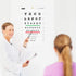 PECULA Snellen Chart, Wall Chart for Eye Exams, 10 ft, 9 x 14 in