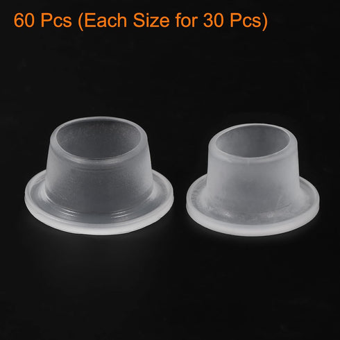 uxcell 60pcs Faucet Leak-Proof Sealing Gasket, Silicone Raw Material Belt Hose Washer for Faucet Triangle Valve