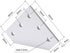 8Sets 2020 Aluminum Extrusion Connector Surface L Shape Joint Plate Silver Accessories for 6mm Slot Extrusion Profile with 40pcs Sliding T Nuts 40pcs Hex Socket Cap Screw Bolts 1pc Wrench