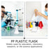 6pcs Sterile 50ml Plastic Erlenmeyer Flask, Narrow Neck Education Experiment Supplies with Graduations Learning Tool
