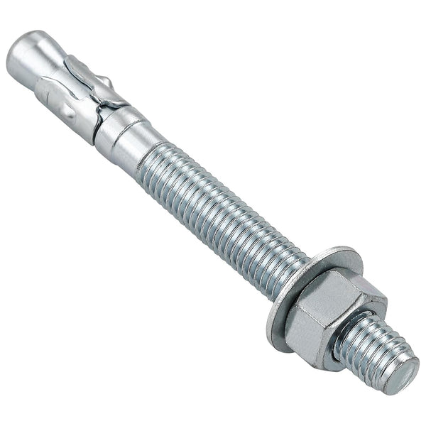 1/2x5" 30Pcs Standard Fasteners for Heavy-Duty Zinc Wedge Anchors for Cement and Concrete