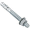 1/2x5" 30Pcs Standard Fasteners for Heavy-Duty Zinc Wedge Anchors for Cement and Concrete