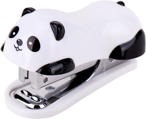Mini Cartoon Panda Stapler Set - Office Desktop Stationery for Students