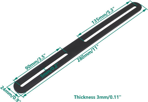 4 Table-10.83x0.94x0.12'' PCS Flat Straight Brace Brackets Mending Plates Repair Fixing Bracket with Slot, ULIFESTAR