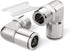 TAILONZ PNEUMATIC 304 Stainless Steel Male Elbow - 3/8 Inch Tube OD x 1/2 Inch NPT Thread Fitting (Pack of 2)