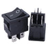 mxuteuk 5pcs Snap-in DPST Rocker Switch Toggle Power ON-Off Switch for Car Auto Boat Household Appliances